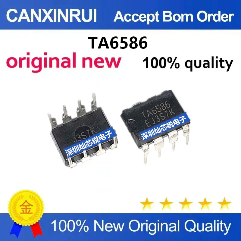 (5-100pieces)Brand New Original TA6586 DIP8 DC Bidirectional Motor Driver Integrated Circuit