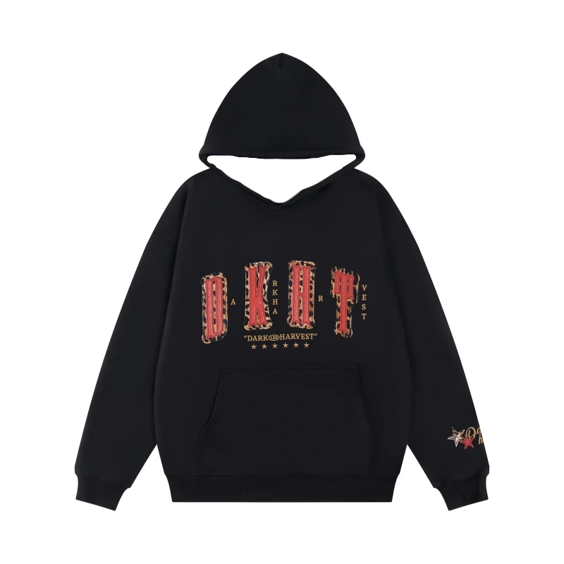 

Autumn and winter men's and women's hoodies, sports and casual fashion, letter printed Harajuku Y2K sportswear jacket