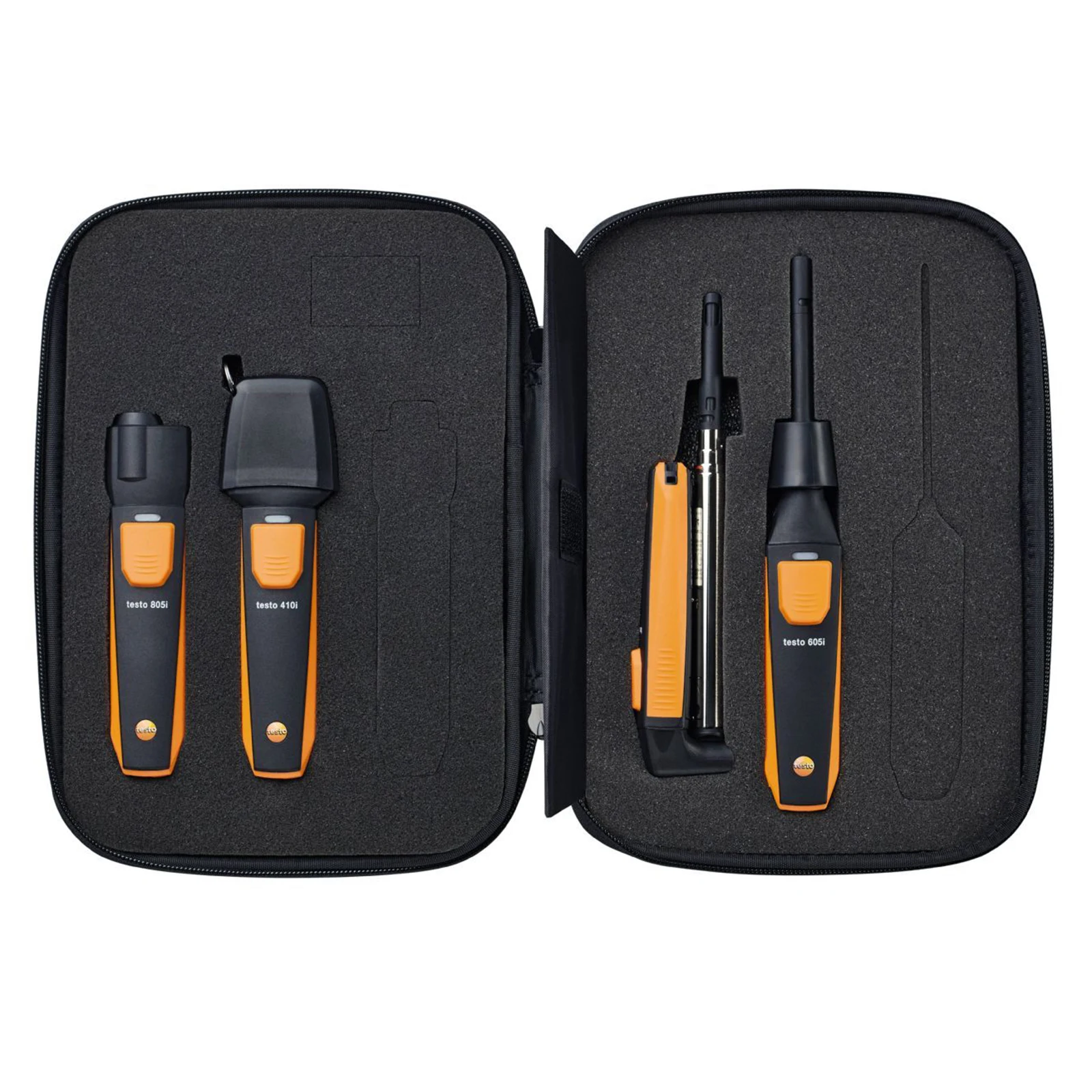 

Testo Wireless Mini Ventilation System Testing Kit With Testo 405i/410i/605i/805i Testo Smart Probes VAC Kit 0563 0003 10 Set