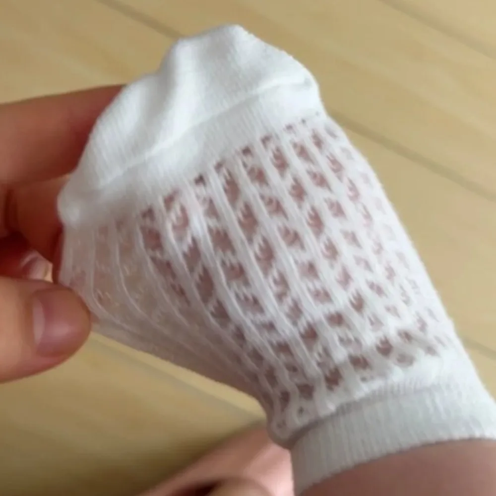 Summer baby sock cotton sock mesh walking socks glue socks newborn thin color-blocked anti-slip cool indoor baby short socks