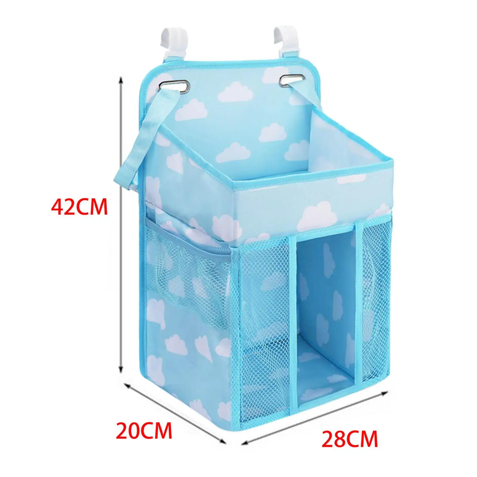 حقيبة بجانب السرير، حقيبة تخزين للتعليق، جيب معلق، ملحقات جيوب قابلة للفصل للأطفال، لمجموعة مفروشات ألعاب جدارية للكلية #6