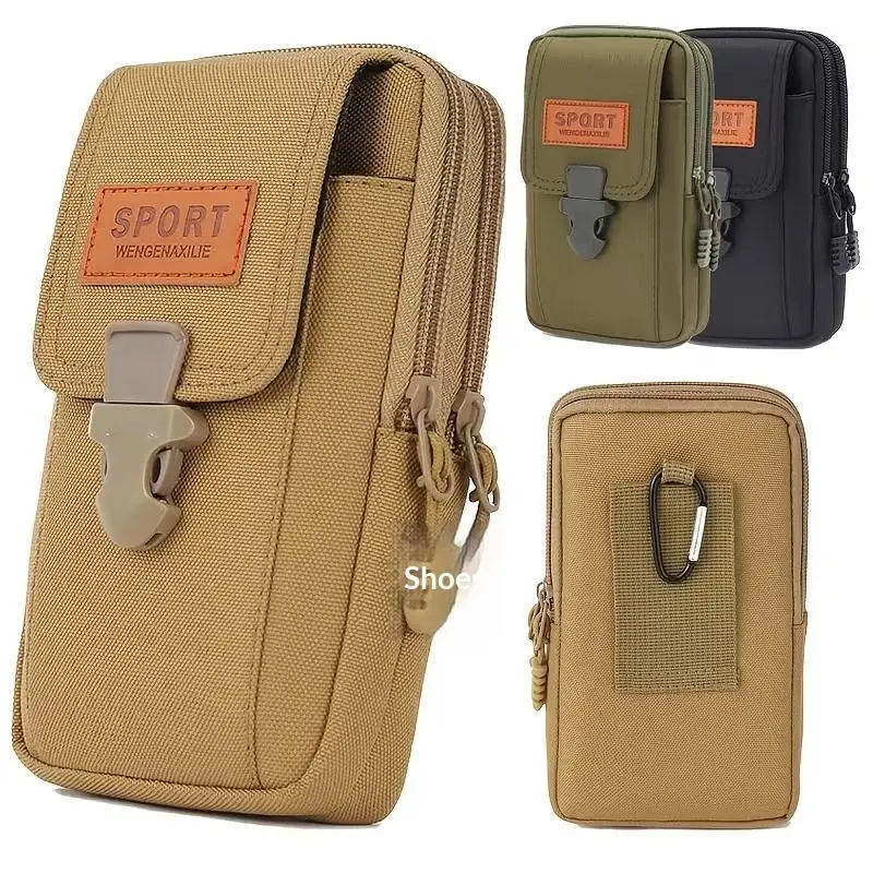Waist Bag for Men Vertical Belt Pouch Mobile Phone Holder Heavy Duty Storage for Travel Trekking Work