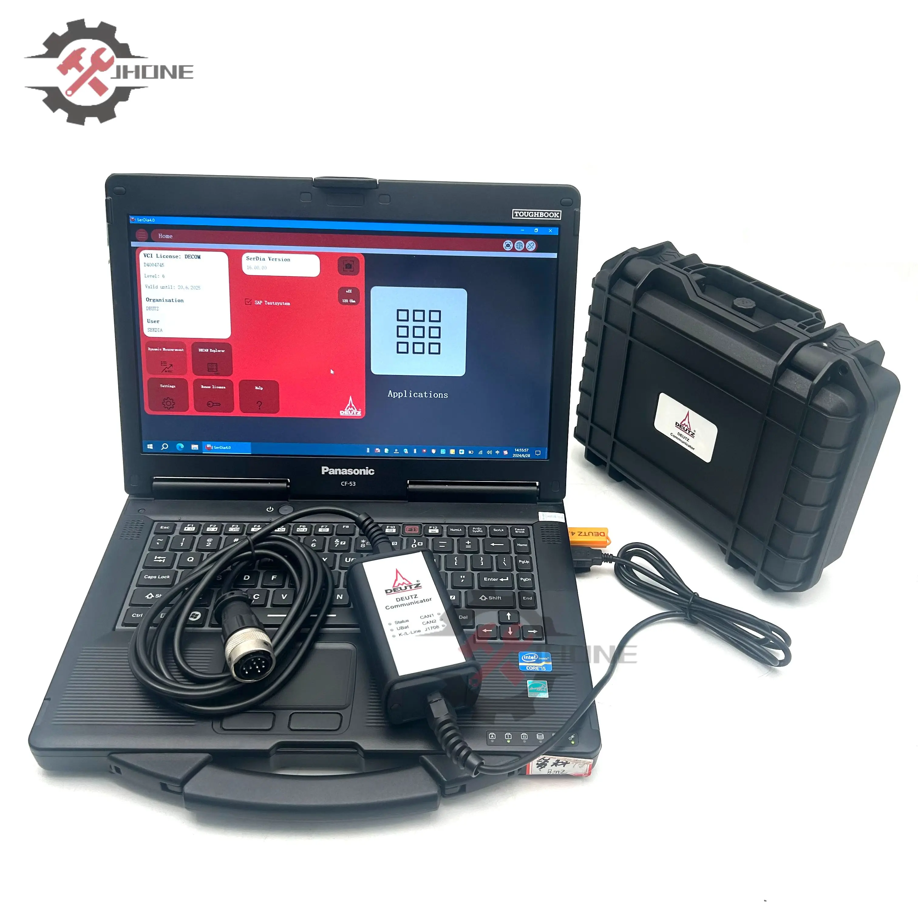 For Deutz serdia 2010 online Deutz decom + USB Dongle EMR4 6 Diagnose Kit engine communicator Truck For deutz diagnostic tool