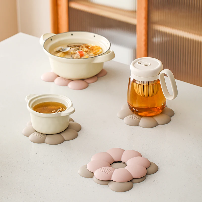Verdickte Silikon Wärmedämmung Pad Dish Matte Tischset Anti-verbrühungen Tisch Matte Hohe-temperatur Beständig Nicht-slip Untersetzer