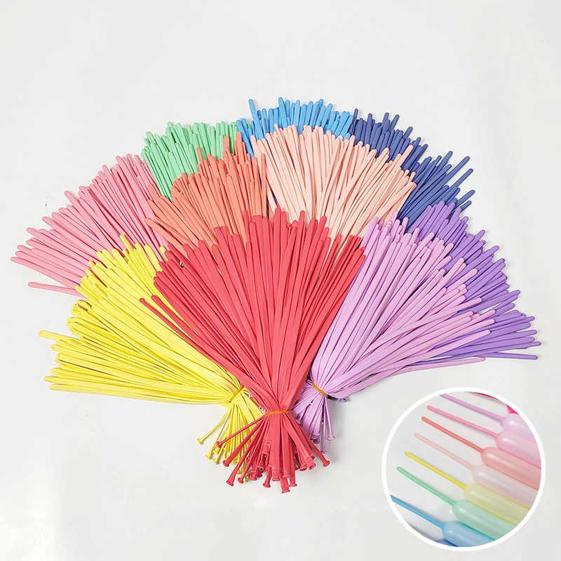 

NEW 50/100pcs Macarone Color Long Balloon Wholesale Thickened Woven Magic Shape Long Balloon Wedding Birthday Party Decoration