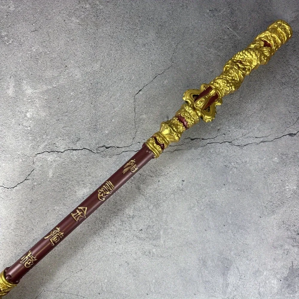 100cm Black Myth Wukong Katana Cudgel PU Golden Hoop Stick Real Size Wukong Blade Japanese Katana Sword Cosplay Prop Sabre Gift