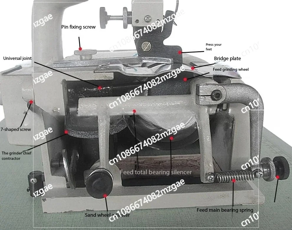 

Heavy-Duty DC/AC Adjustable Speed Leather Skiver, Round Blade Cutting Head for Shaving, Thinning & Planing Hides
