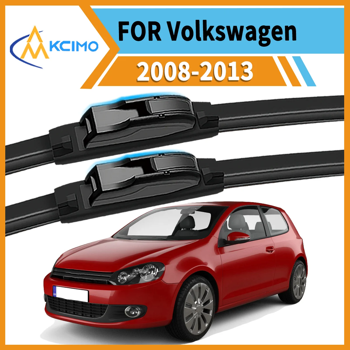 

Ultimate 2 Front Wiper Blades for Volkswagen Golf Mk6 5K 2008–2013 Ensures Clear Vision & Safe Driving in Rain Snow or Sun