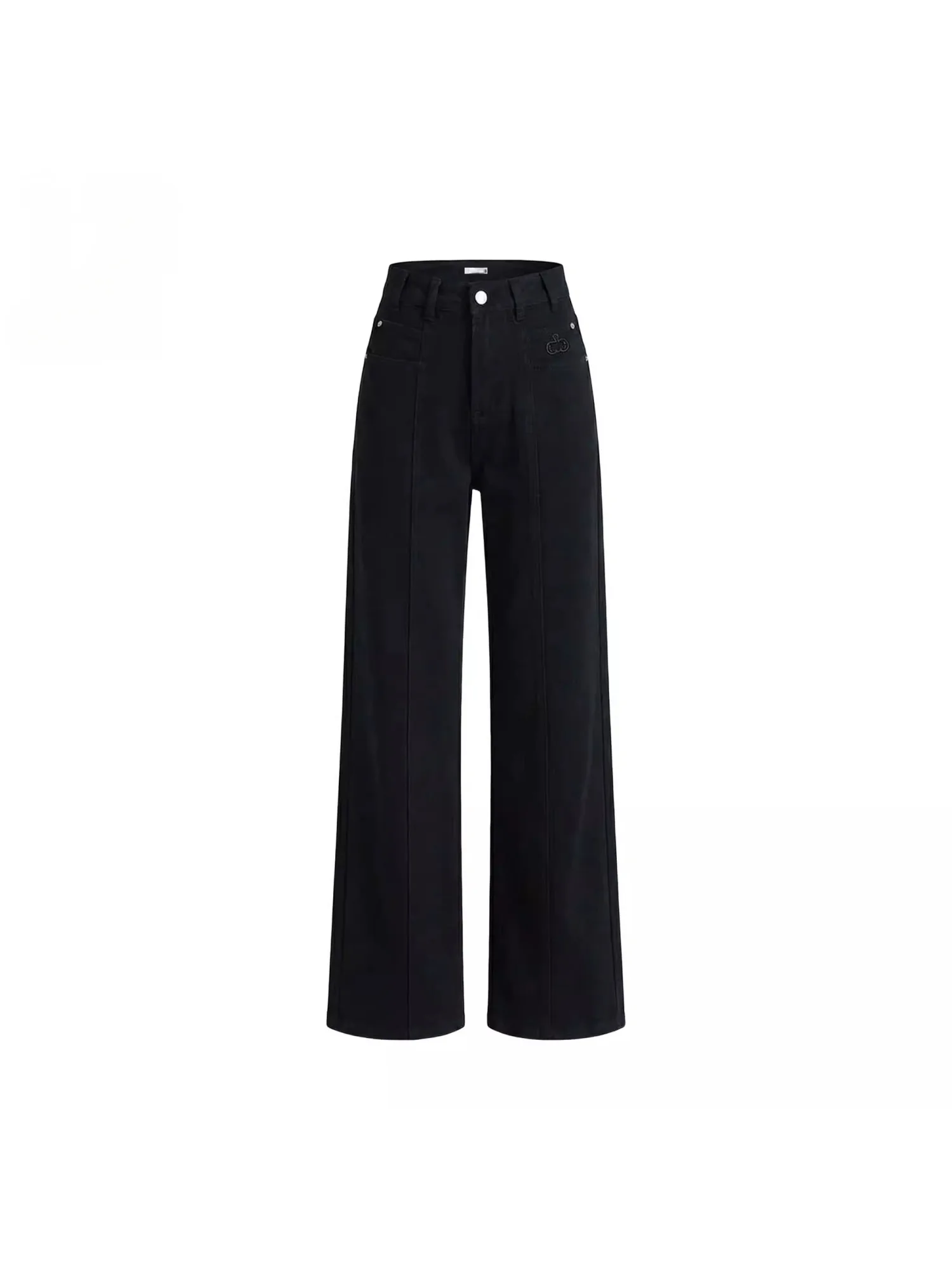 

Широкие джинсы Bla из денима для женщин: новинка весна-лето, повседневные, с высокой талией, свободные, струящиеся, прямые брюки, модные, универсальные