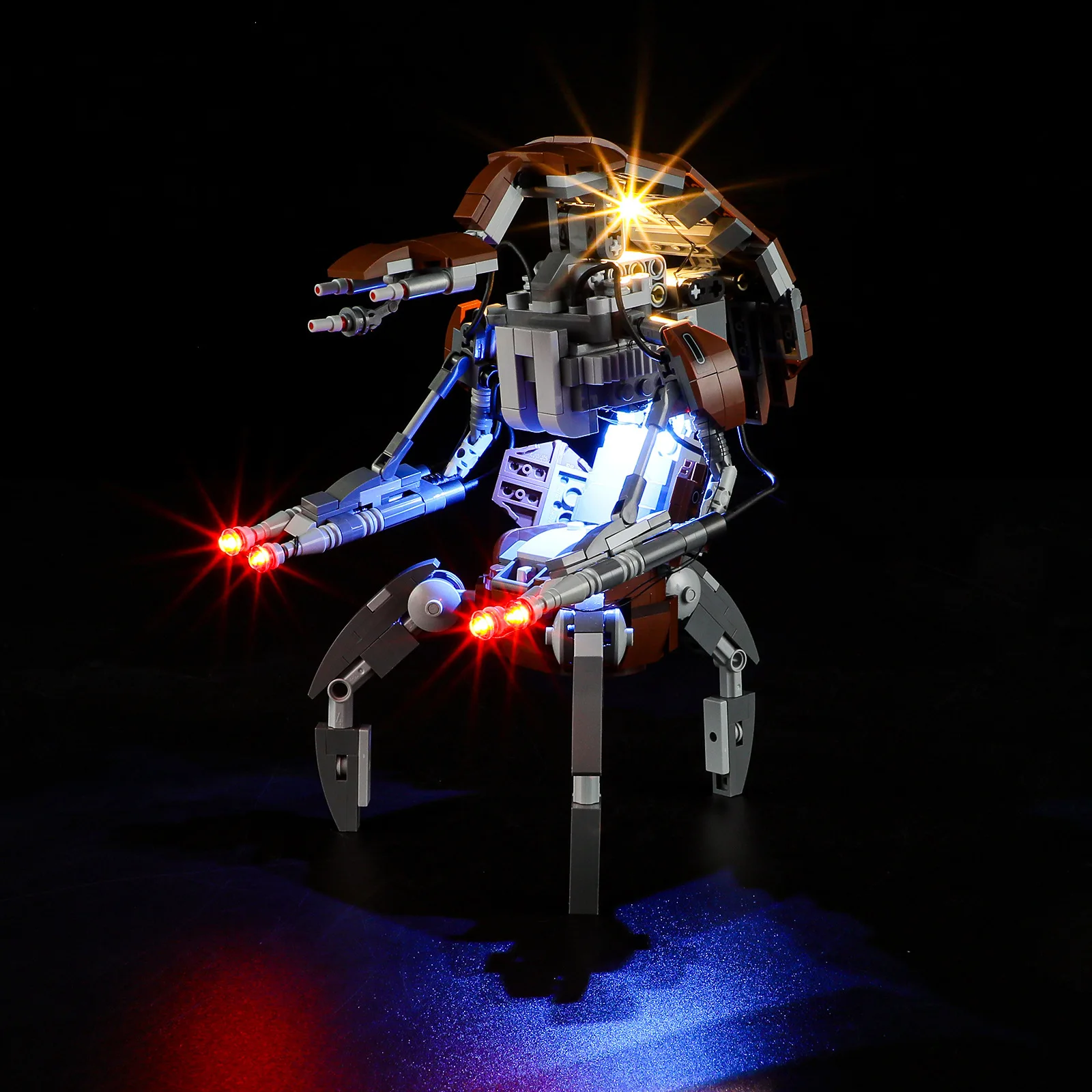 (Nur LED-Licht ohne Steine) 75381 Star Buildable Droidekas Robot (Modell nicht im Lieferumfang enthalten, Bausteine, Bausätze, Sets)