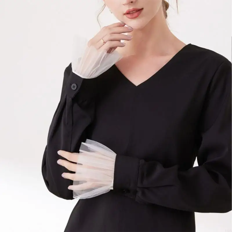 Y88A Sleeve in finto maniche con maniche decorative in pizzo