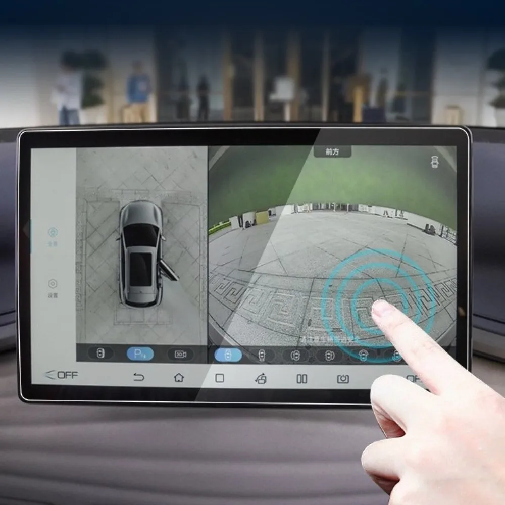 12.8 \ 15.6 بوصة واقي شاشة تعمل باللمس مقاوم للماء الزجاج المقسى الملاحة حامي فيلم المضادة للخدش الغبار واقية