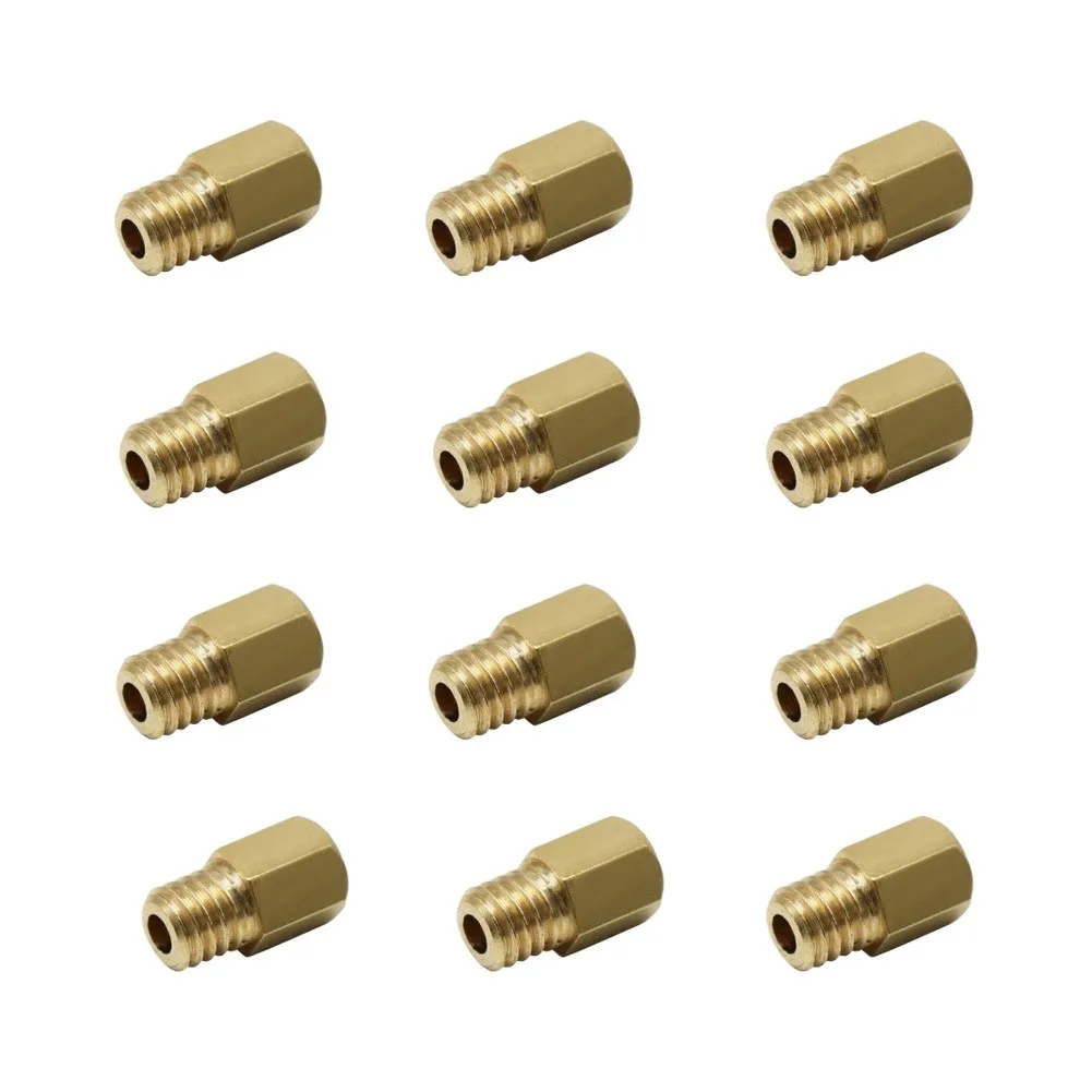 12pcs Brass Carburetor Main Jet Kit #90 #100 #110 #120 #130 #140 #150 #160 #170 #180 #190 #200 for Mikuni For TM For VM For TMX