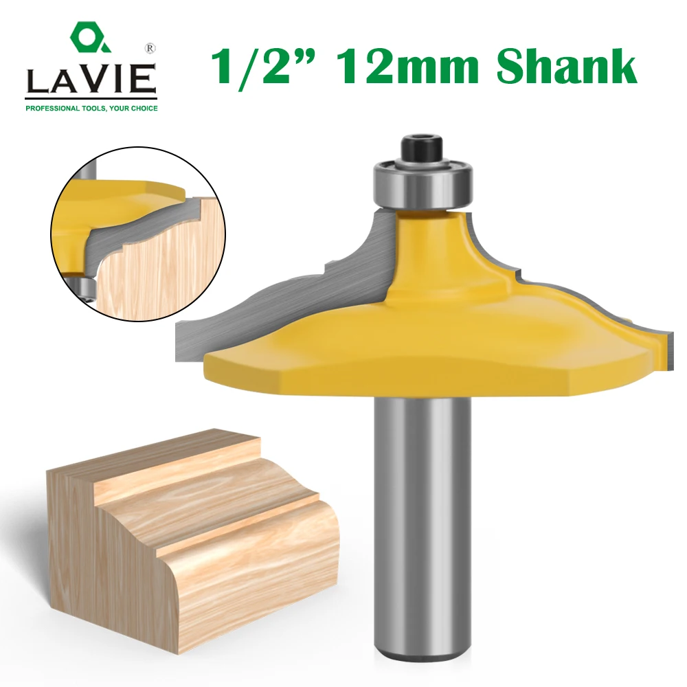 

1pc 12mm 1/2" Shank Table Corner Bit Molding and Edging Router Classical Ogee Woodworking Milling Cutter Bit for Wood MC03094