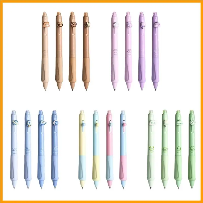 

P82A 4x Gel Pen Quick-Drying 0.5mm Retractable Neutral Pen Press Pen Creative Erasable Pen Pen Smooth Writing Pen