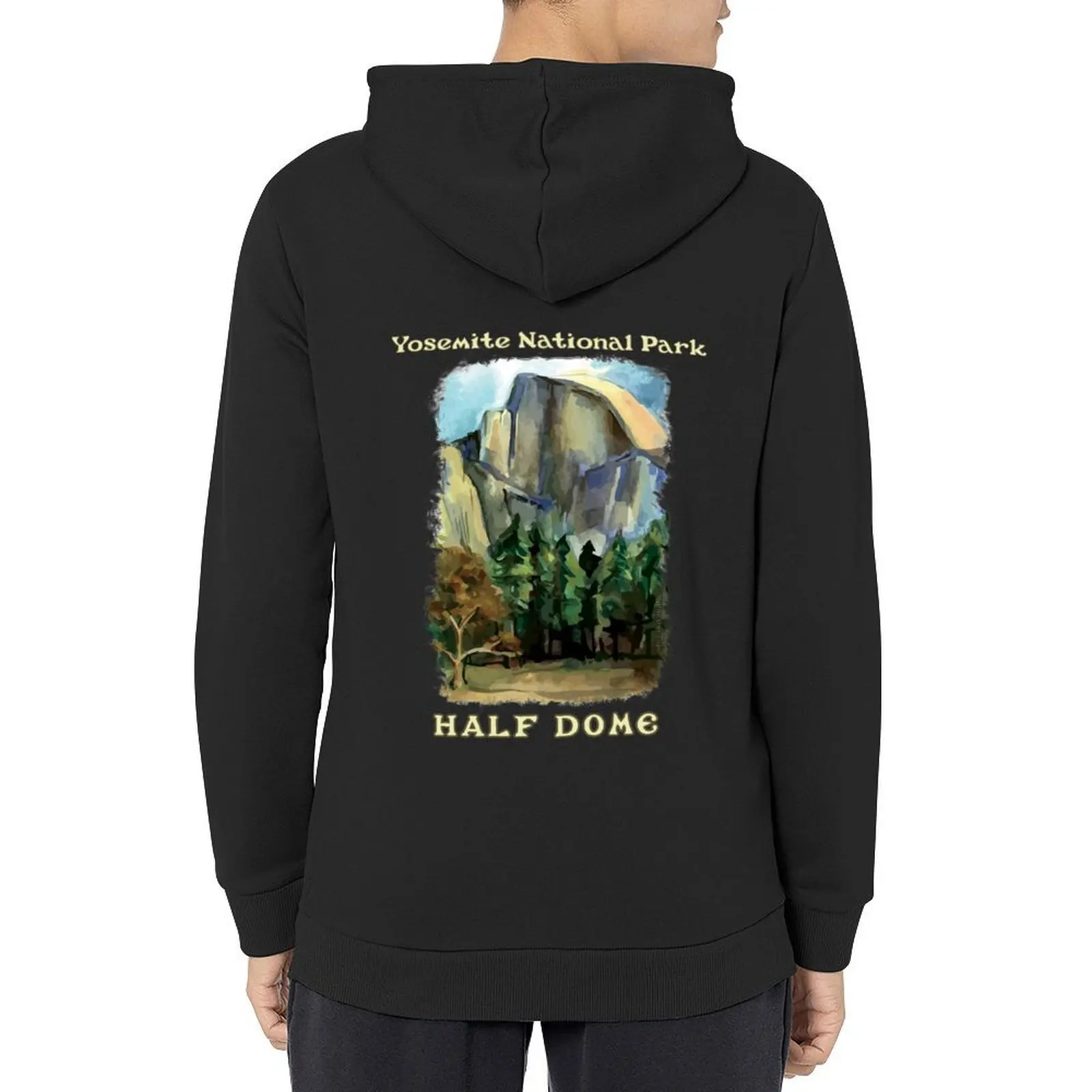 

Half Dome Yosemite National Park Arty Painting Design Retro Vintage Hoodie aesthetic clothing autumn anime clothing tracksuits