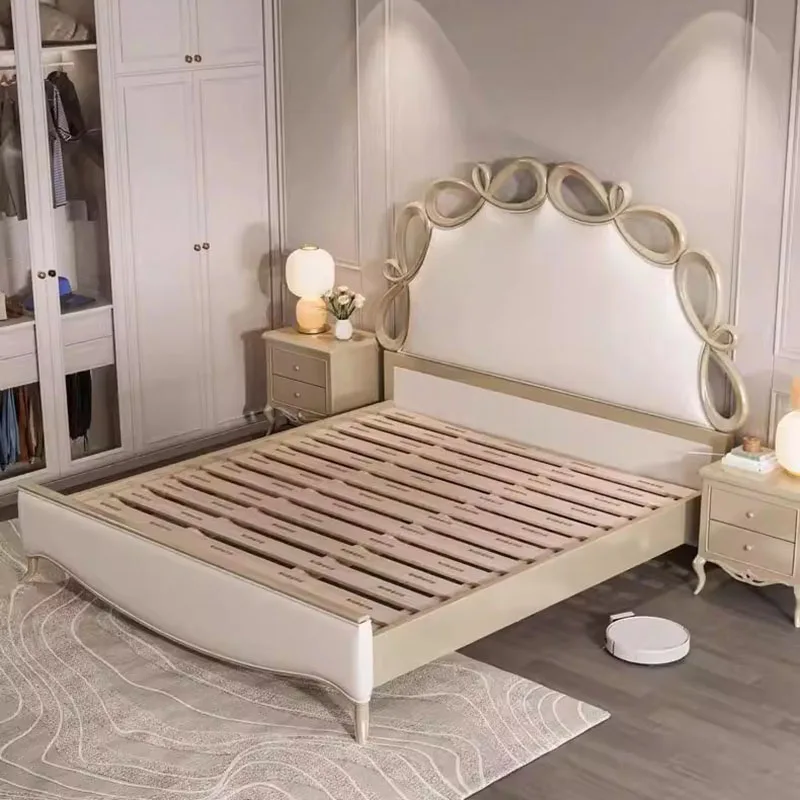 Design Space Saving Bed Bedroom Frame Luxury Modern Storage Simple Sleeping Massage Bed Safe Double Muebles Unique Furniture