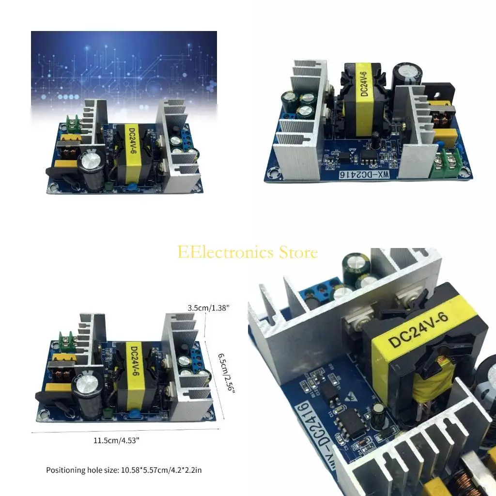 

Универсальный адаптер питания B03C преобразует выходной ток 100–240 В в выходной ток 24 В 6 А/9 А. Множественные защиты для