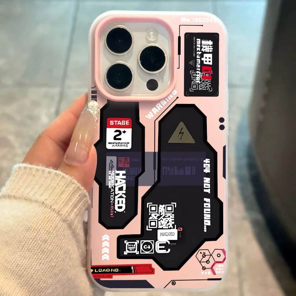 Für iPhone 17 15 16 14 Pro Max Hülle Plus Hacker Kreativ-Cover für iPhone 13 11 12 ProMax XS XR XS 7 8 Plus Bonbonfarbene Hüllen – Detail 2