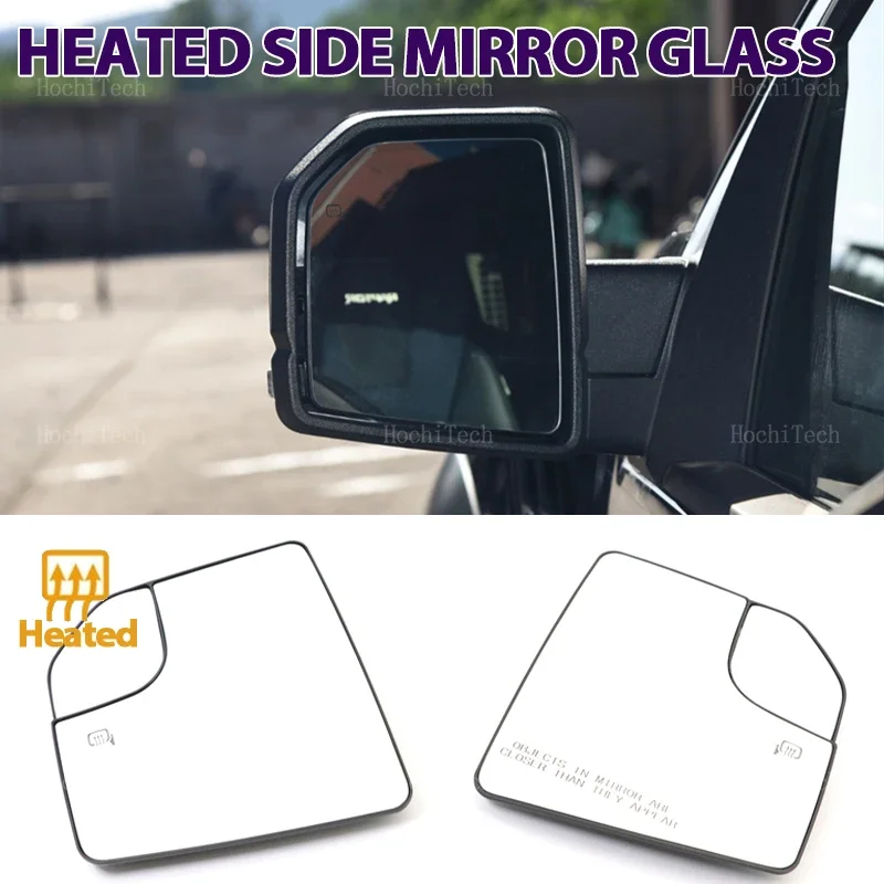 Left Right Wing Mirror Glass Heated Driver Passenger Side For Ford F-150 F150 XL King Ranch Platinum Raptor SuperCrew 2015-2020