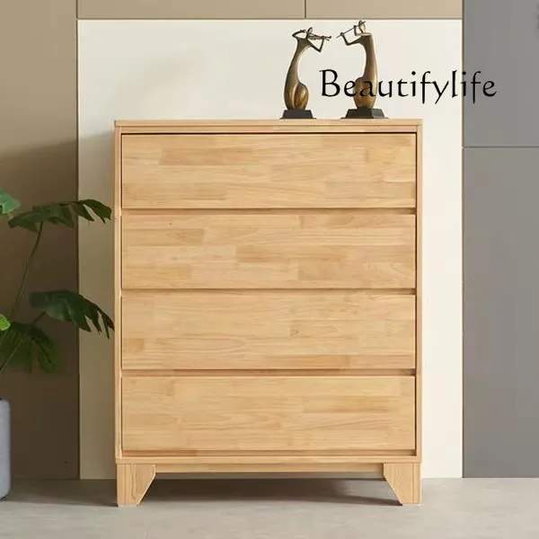 

Nordic all solid wood bedroom modern simple Japanese living room storage locker designer fashion