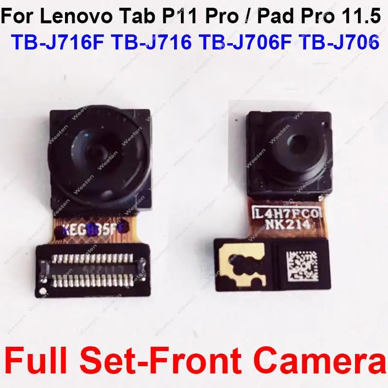 Rear Front Camera Flex Cable For Lenovo Pad Pro Tab P11 Pro 11.5 TB-J716 J706 Back Front Selfie Facing Camera Flex Ribbon Parts