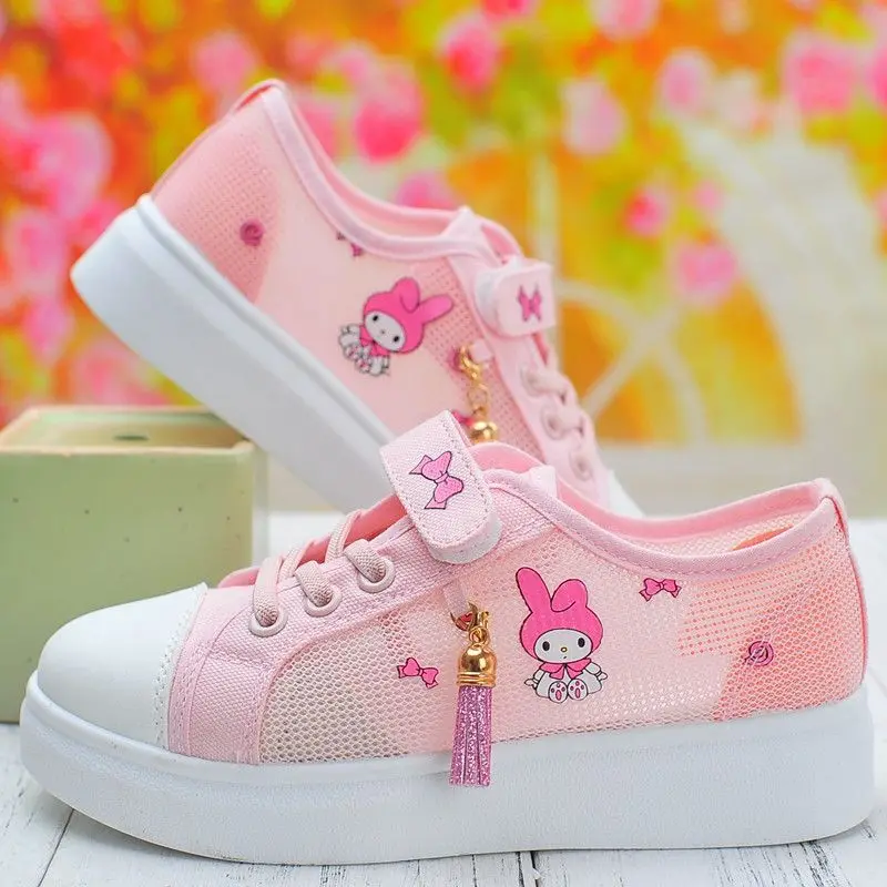 Cute My Melody Tennis Sanrio Kawaii Anime Girl Child Sneakers Girl Heart Cartoon Babys Casual Shoes Non Slip Toys Gifts for Kids