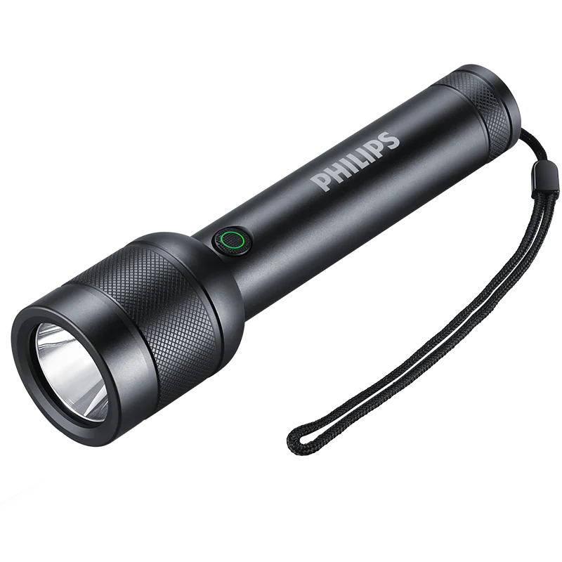 Philips Powerful Led Flashlight 2200mAh Portable Powerful Bright Flashlights Camping Lamp for Outdoor Hiking Self Defense