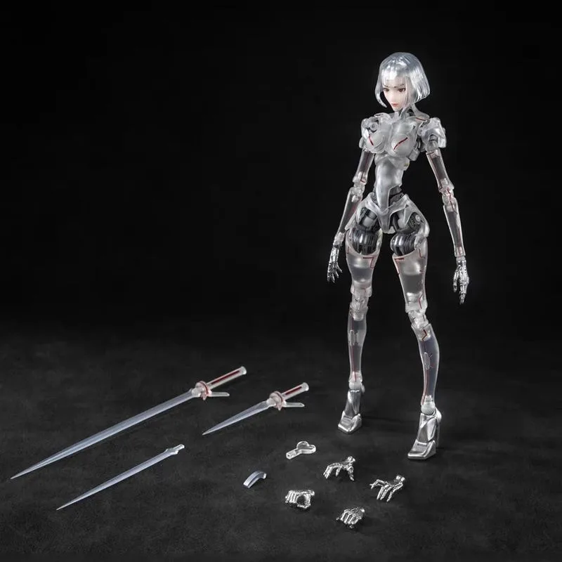

Bone Workshop AI Agent Lady C1 Transparent Ver 1/12 Scale Mechanical Body Articulated Action Figure Collectible Model Gift