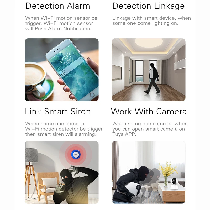 Efficient Motion Detection ESPHome Sensor Smart Home Sensor Compact Design High Accuracy Detection Millimeter Wave Technology