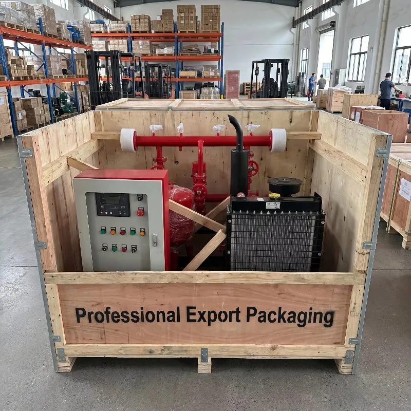 MINGCHUAN  Engine High-Pressure Centrifugal Fire Water Pump Set for Industrial Fire Fighting Systems