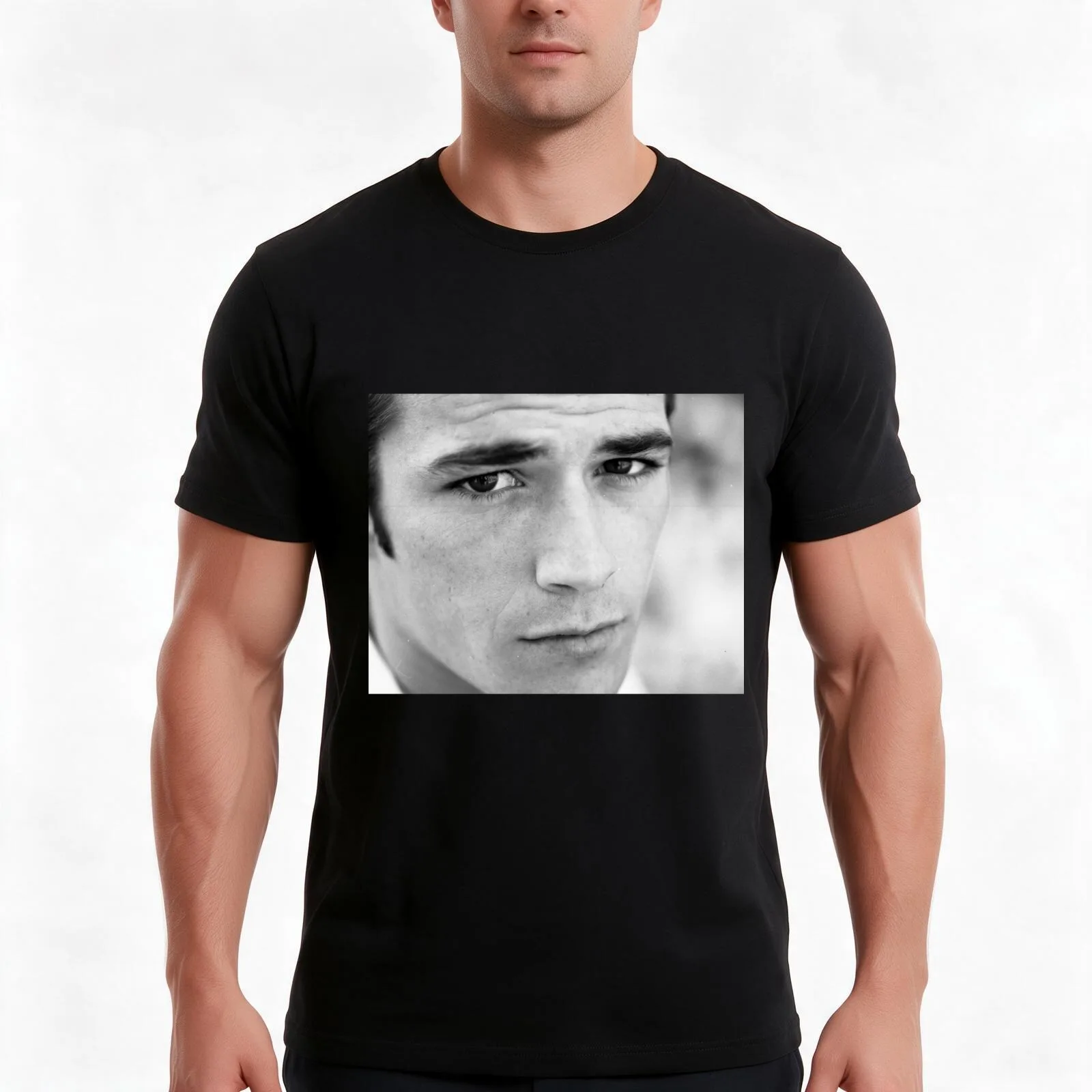 Luke Perry T-Shirt, Summer Casual Cotton Tee, Oversized Streetwear Tops, Vintage Graphic Print, Loose Fit Short Sleeve