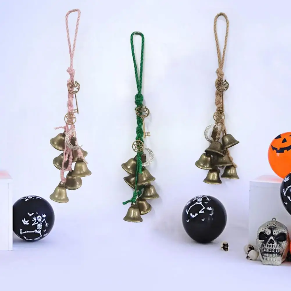 Witch Bells Door Knob Metal Hanging Witch Bells Wiccan Magic Wind Chimes Home Decor Spiritual Protection Witchcraft