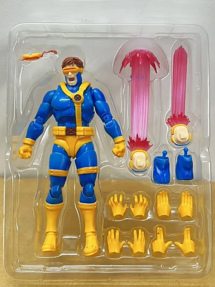 Figurka Akcji SHF Cyclops Ko X-Men Scott Summers 15cm Figurki Mutantów Model Zabawka PVC Ruchome Kolekcjonerskie Prezenty — 2