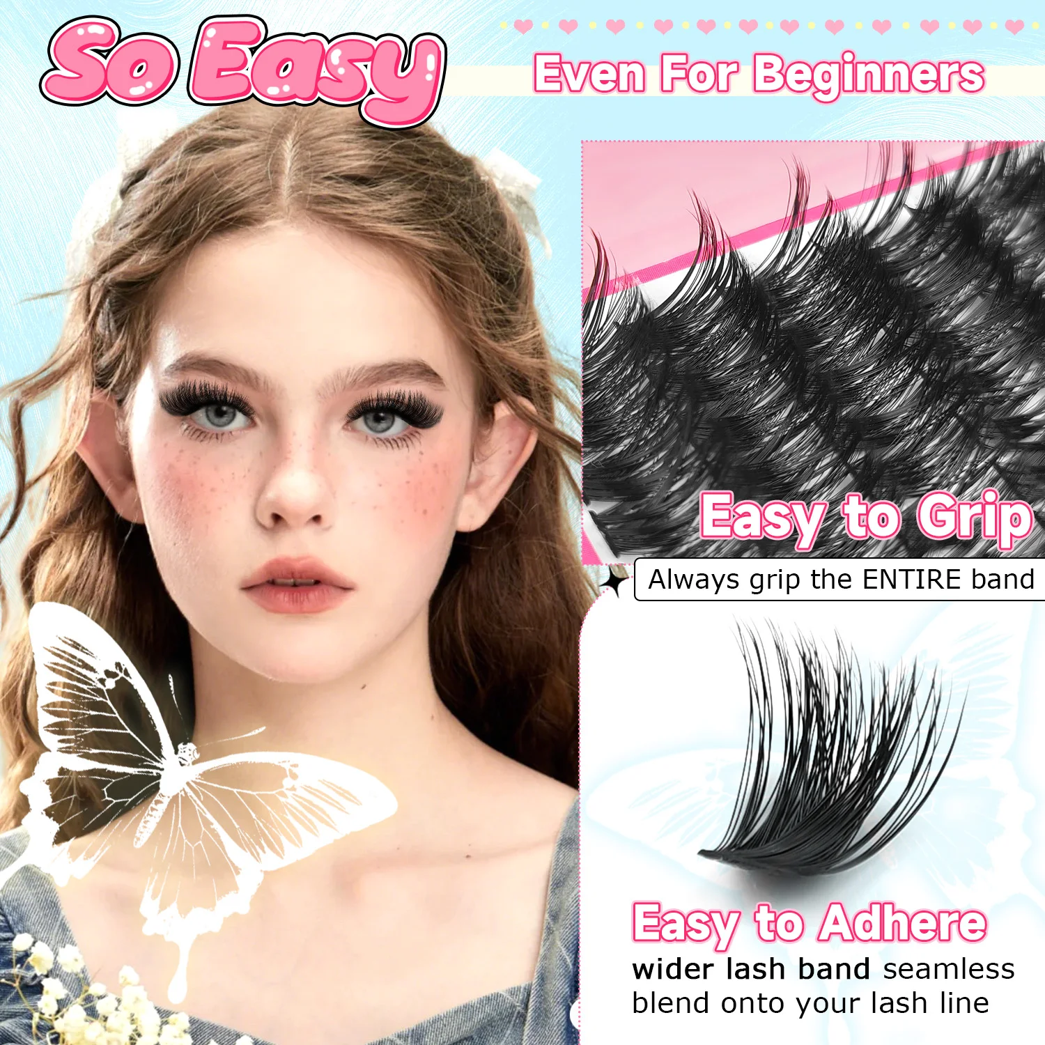 80D Fluffy DIY Eyelash Extensi - огляд і ціна Lash Extension Tweezers