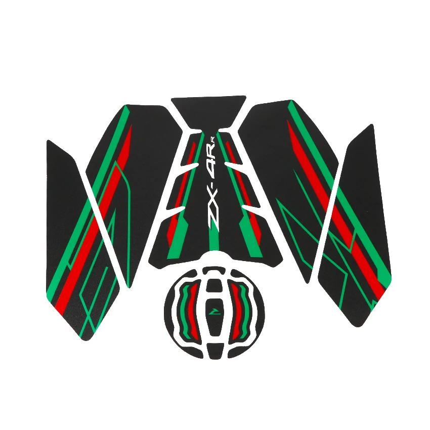 

2023 2024 2025 Years For Kawasaki ZX400 Ninja ZX4RR ABS Motorcycle Side Fuel Tank Pads Decals Protector Body Fishbone Sticker