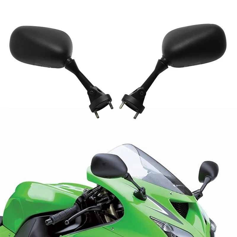 

Motorcycle Side Rear View Mirrors For Kawasaki Ninja ZX6R ZX-6R ZX636 2005-2008 ZX10R ZX-10R 2004-2010