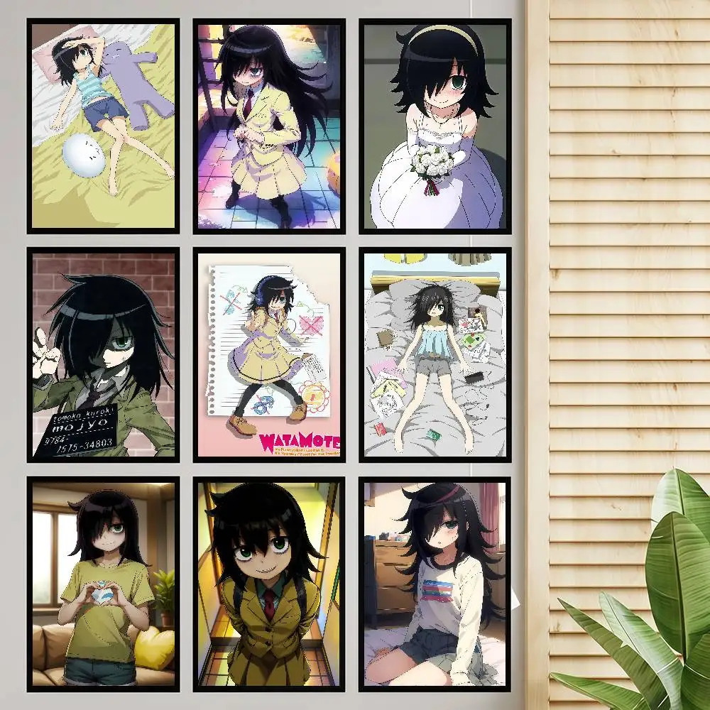 1PC Watamote-Kuroki T-tomoko Classic Vintage Posters Vintage Room Home Bar Cafe Decor Nordic Home Decor