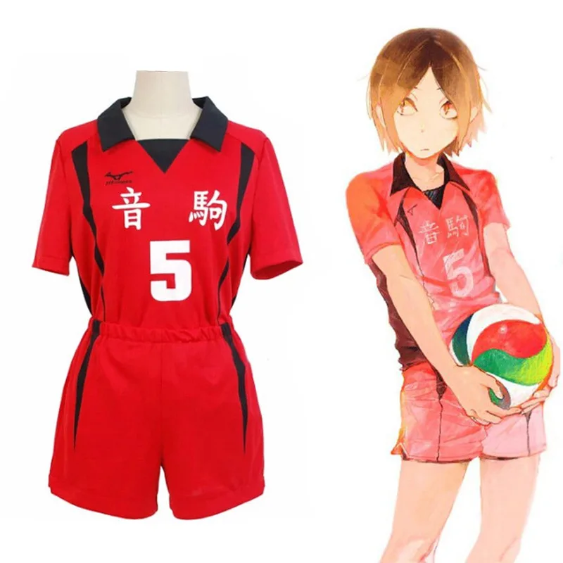 Chicos de voleibol: Kuroo Tetsurou No 1 Jersey y Kageyama Tobio No 5 Jersey Cosplay disfraz