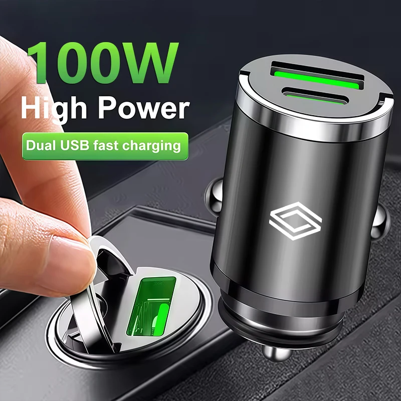 renault captur cigarette lighter Mini Car Fast Charger Vehicle Cigarette Lighter USB Convert Plug For  Renault Duster Megane Clio Kadjar Arkana Captur Twingo Kwid