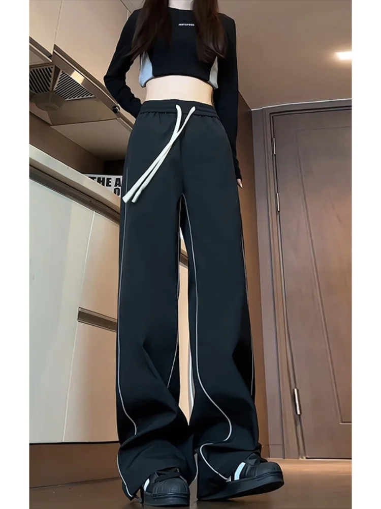 

Мужские уличные водонепроницаемые брюки карго прямого кроя, свободные, в американском стиле, рабочие, весенне-осенние, модные, с широкими штанинами