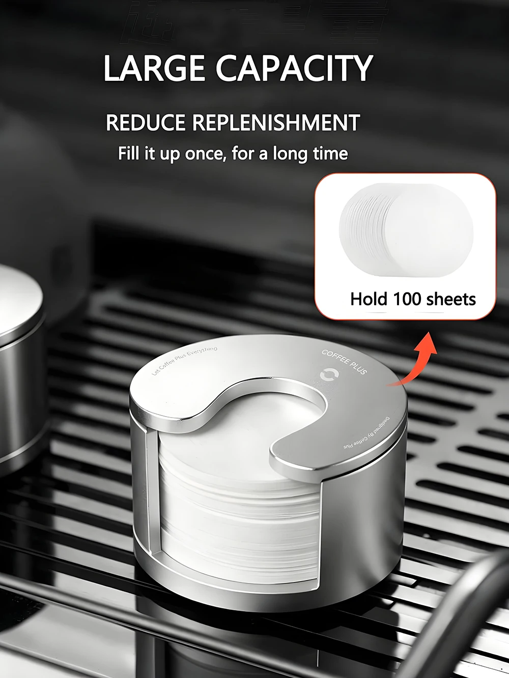 Coffee Filter Holder Compatible with 51mm/53mm/54mm/ Round Filters  and Puck Screen, Metal Magnetic Espresso Filter Holder