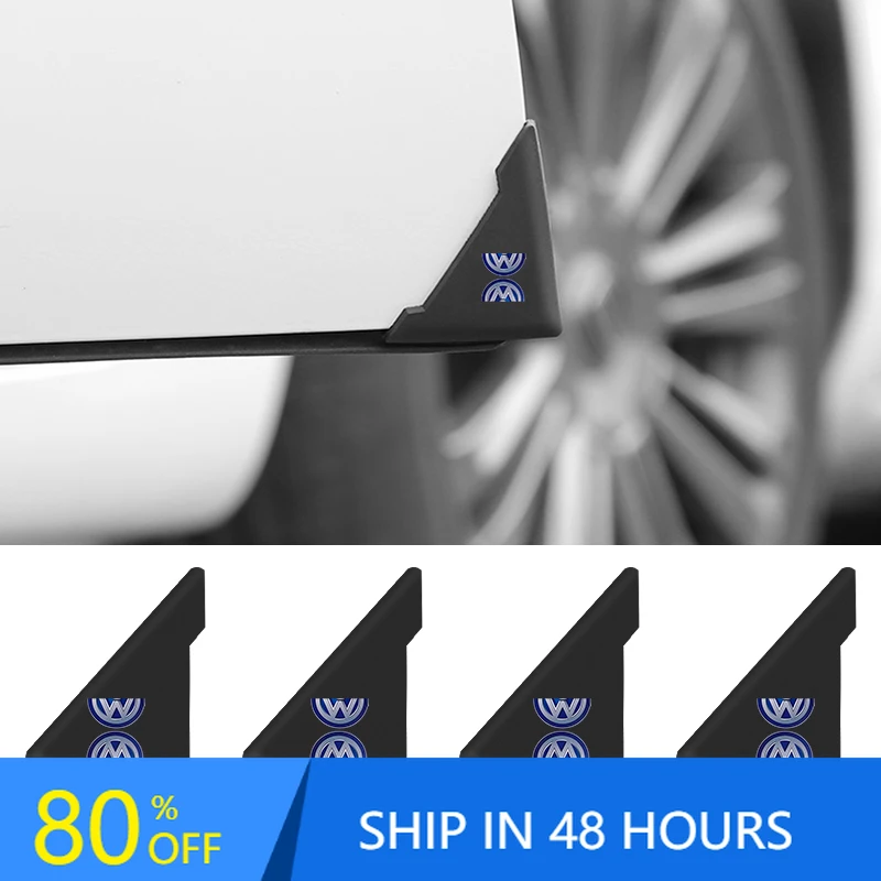 

2Pcs Car Door Corner Cover Bumper Anti-scratch Protector For Volkswagen Golf Polo Tiguan Passat Jetta Touran TSI TDI R32 MK4 GTI