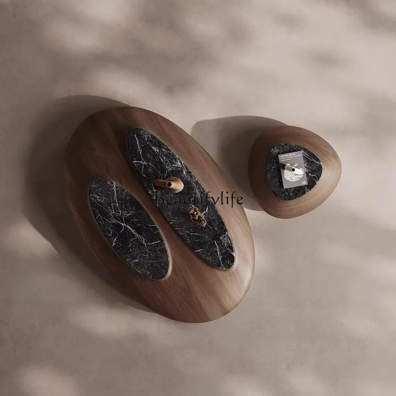 

5Italian minimalist coffee table combination living room home high-end villa creative coffee table