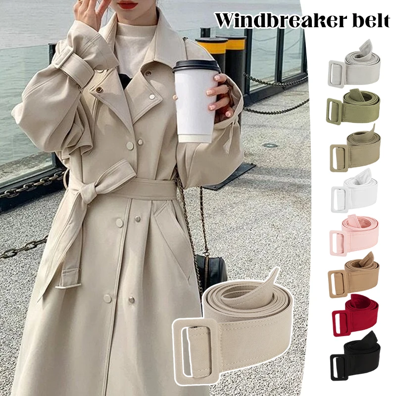 Moda donna soprabito cintura autunno inverno femminile giacca classica Trench decorazione cintura vestito accessorio cinture di ricambio