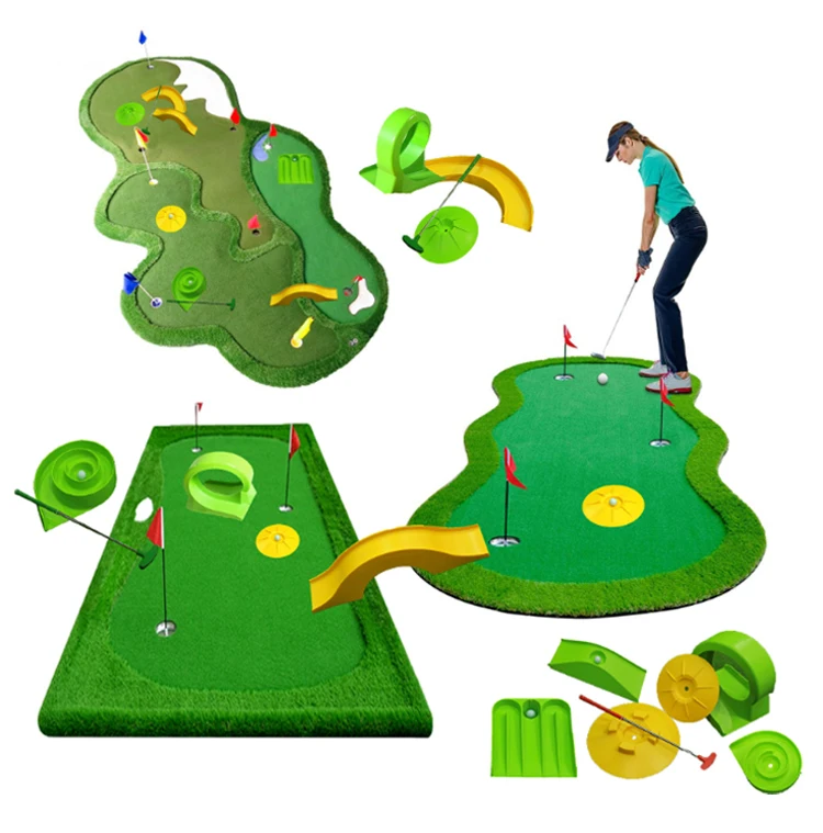 2026 Top-Rated Portable Tri-Turf Golf Hitting Mat Real Feel Indoor/Outdoor Practice Net Swing Path Markers For Irons For Home Ga