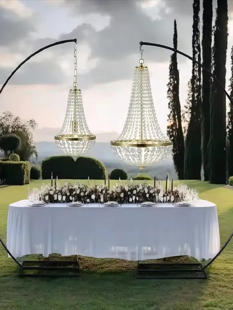 2/4 Stück Luxus-Hochzeitsleuchter Dekorative Beleuchtung | Bühnen- und Partydekoration & Hintergrunddekoration | Elegante Event-Beleuchtungsaccessoires – Detail 4