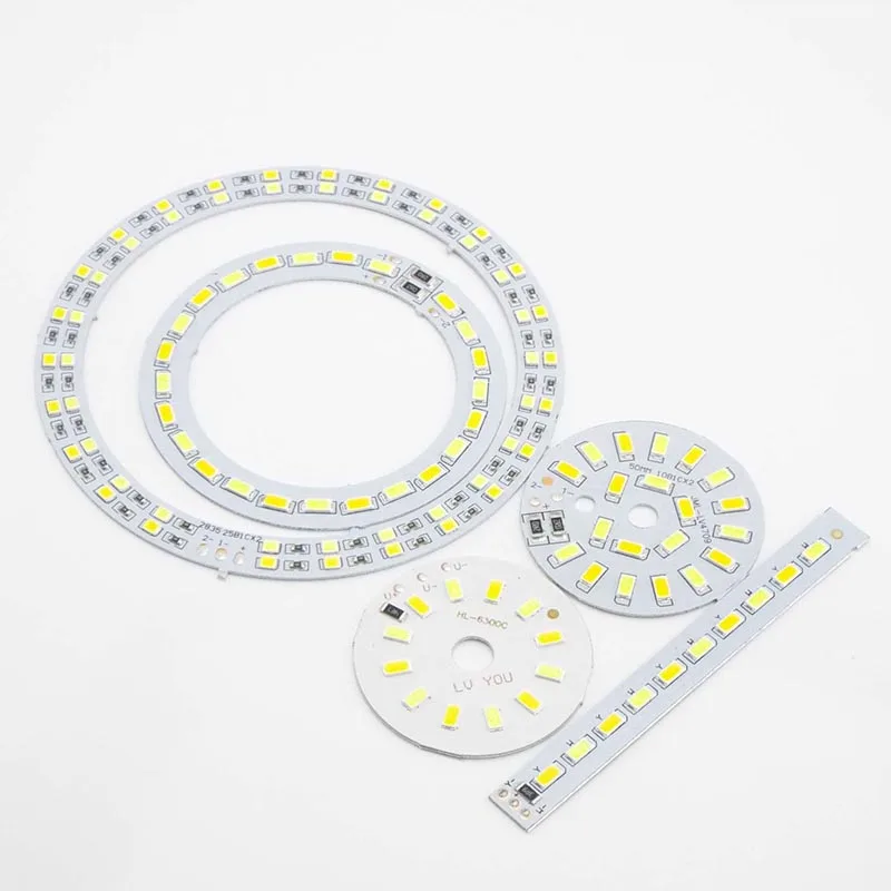 Bombilla de cuentas de luz LED, fuente de luz 5730 SMD, chip de placa redonda, 5w, 10W, 30W, superficie nocturna, cc 5V, lámpara de reparación