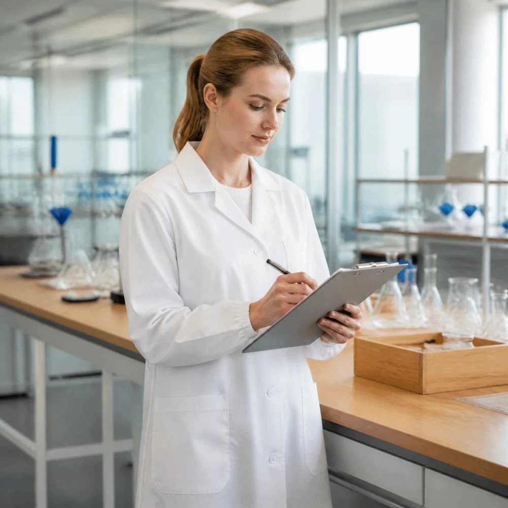 Professional Food Factory Work Coat Cotton with Pocket Food Processing Lab Gown Skin-friendly Breathable Protective Work Uniform