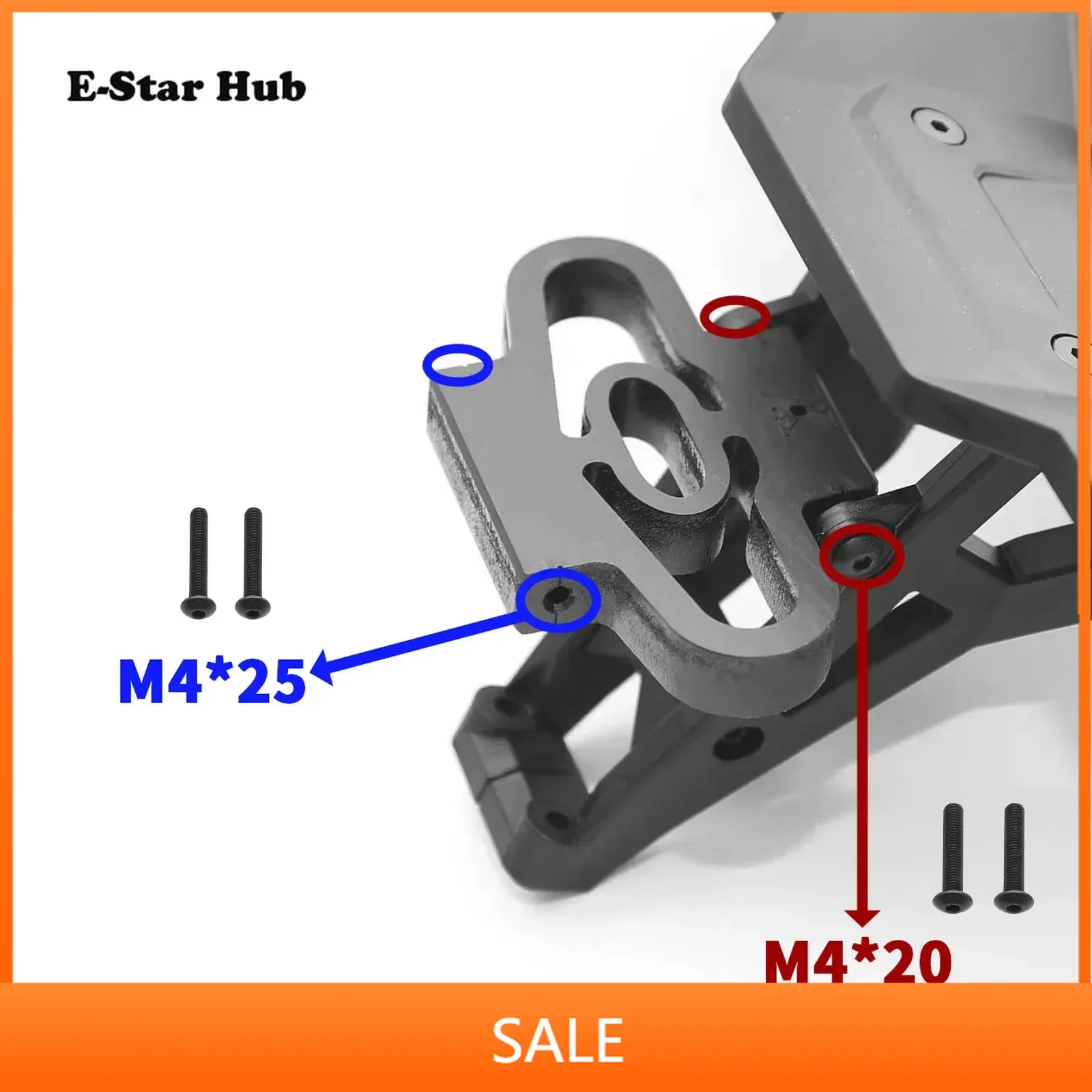 

Nylon Mateiral Spoiler Mount Wing Mount Black for TRXS 1/6 4WD XRT 8S 78086-4